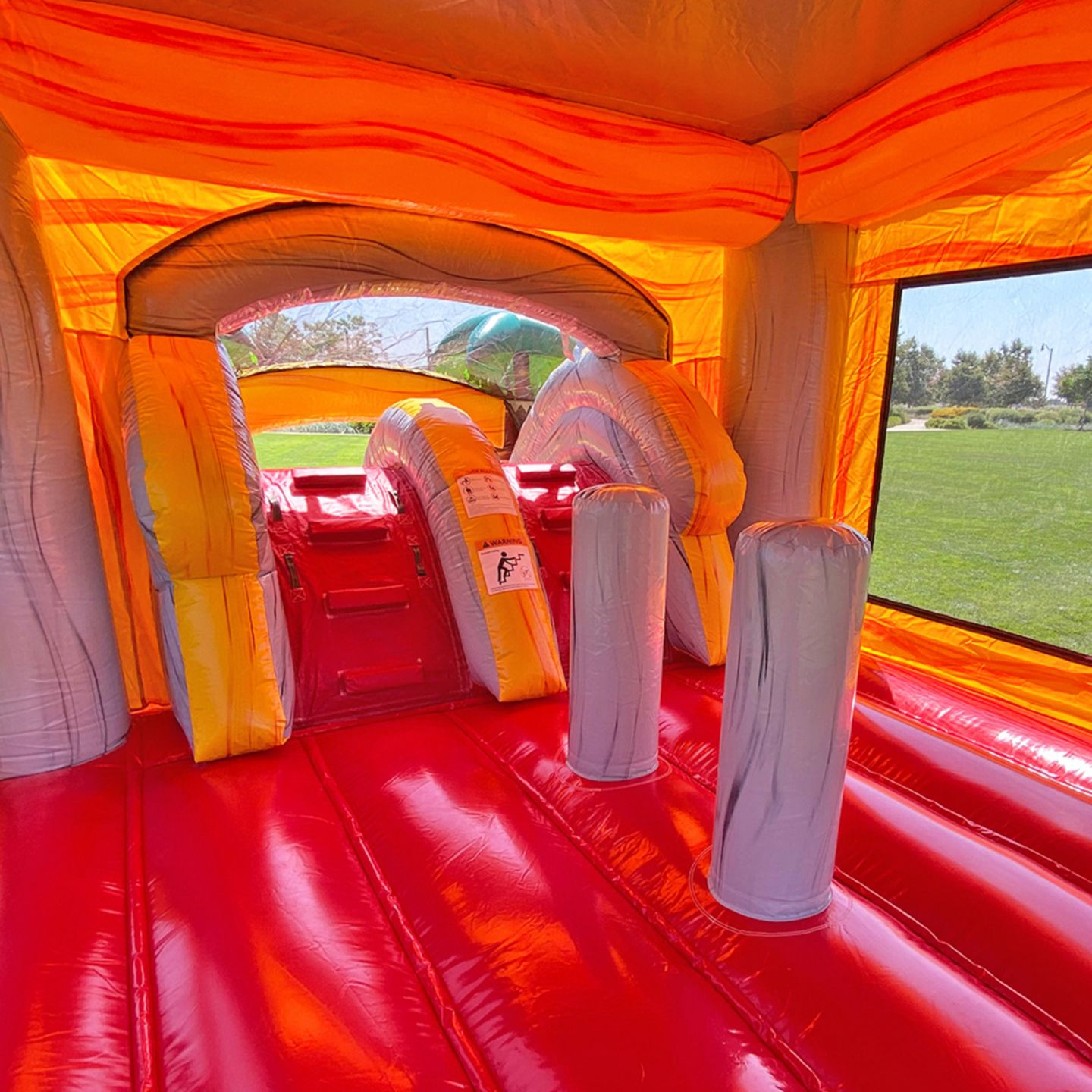 Детская игрушка Jumporange T-Rex Dual Lane Combo Water Slide Bounce House Inflatable, 31'L x 13'W x 15'H, Ages 3+, цвет: Open Miscellaneous — фото 5