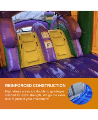 Amazon River Commercial Grade Inflatable Bouncer with Dual Slide and Splash Pool | for Adults and Kids | Includes Blower, Stakes & Storage Bag | 15-Foot Tall x 31-Foot Long x 13-Foot Wide | Wet Dry Use