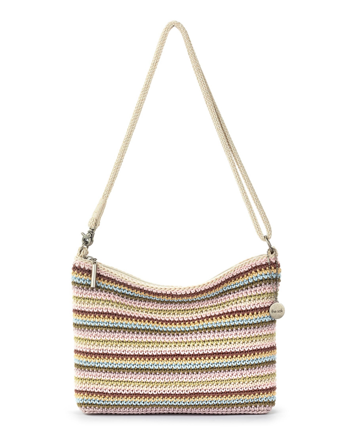 Women's Lumi Crochet Crossbody Bag - Natural Medallion