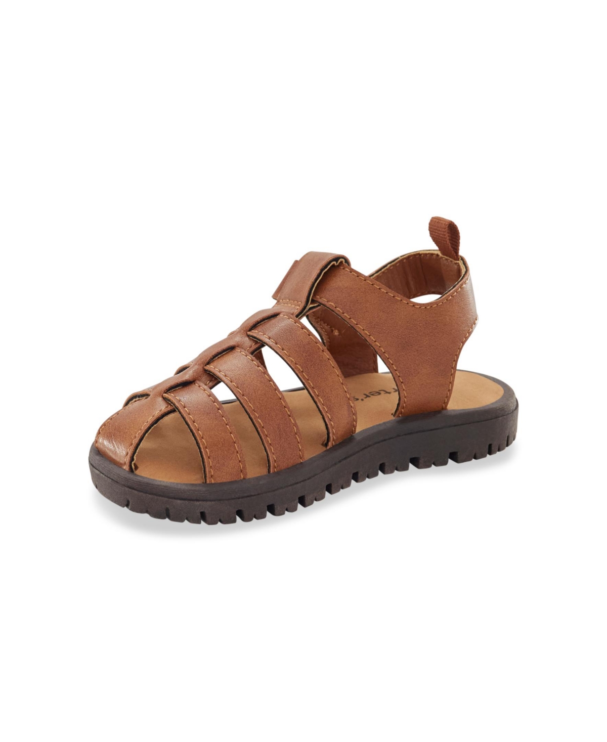 Carter's Toddler Boys Theo Hook And Loop Sandal In Brown