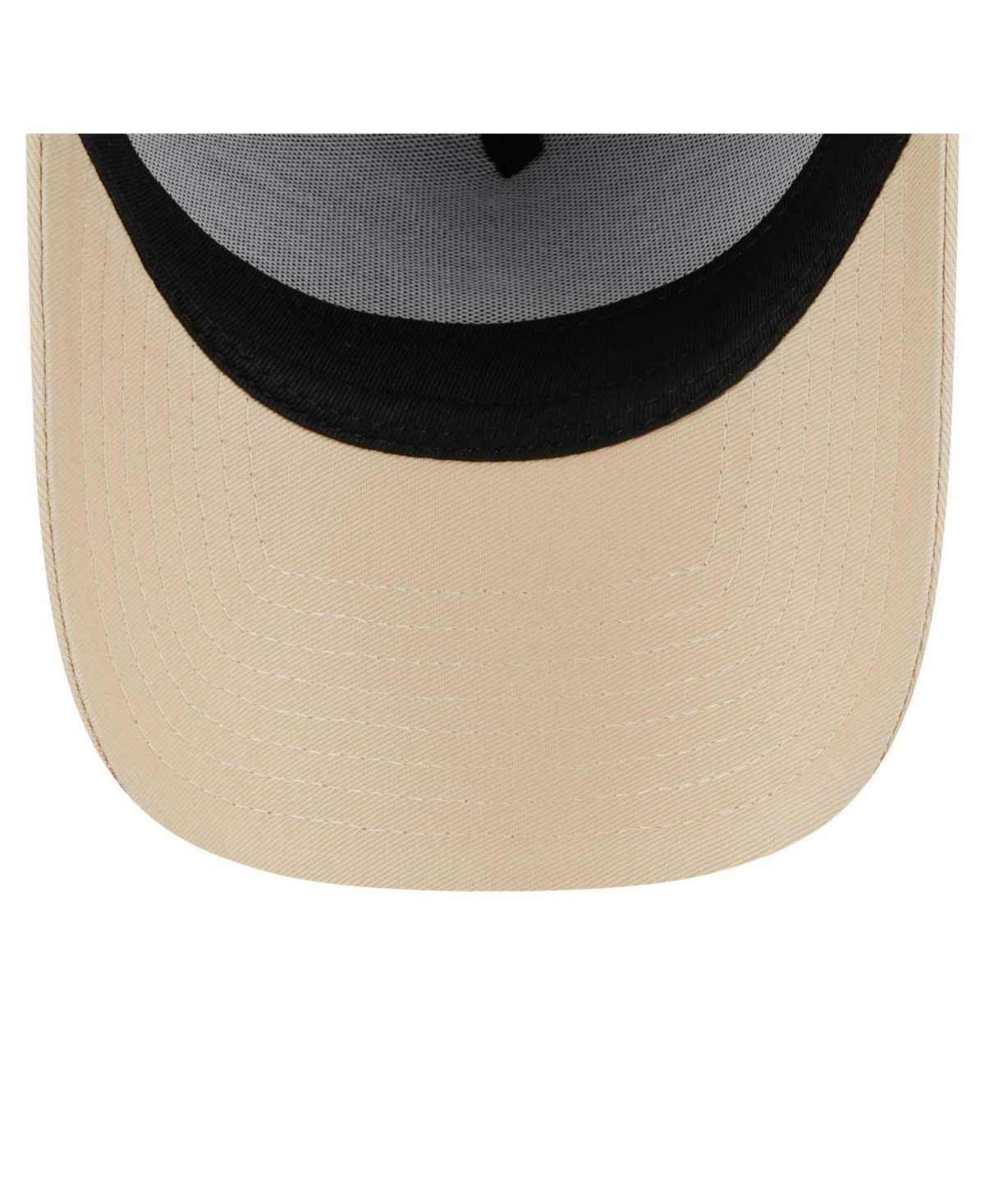 NEW ERA MEN'S NAVY ATLANTA BRAVES MOLESKIN A-FRAME 9FORTY ADJUSTABLE HAT 