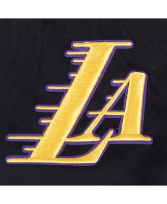 Men's Black Los Angeles Lakers Split Logo Pullover Hoodie
