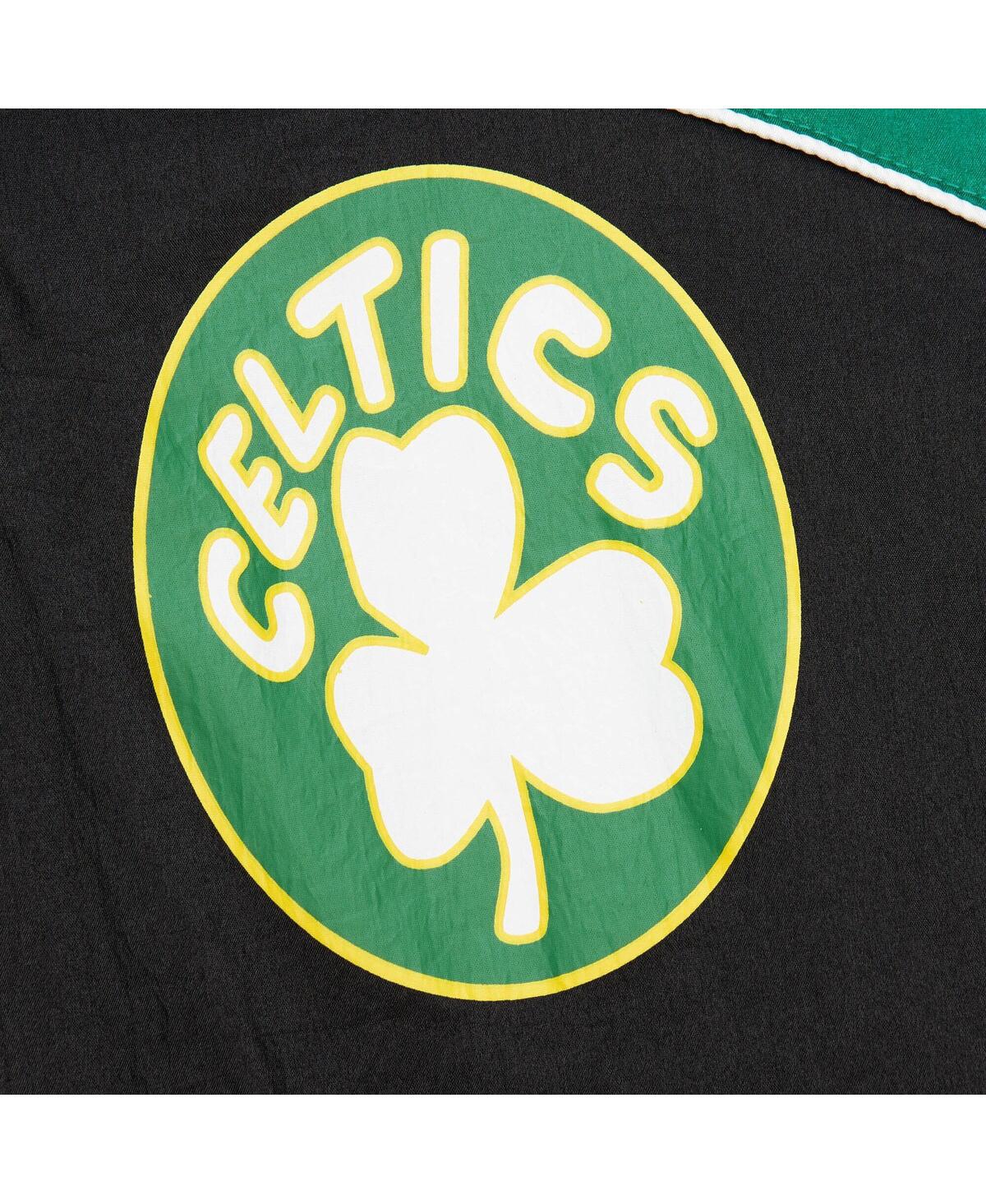 Mitchell & Ness Men's Black Boston Celtics Hardwood Classics Big Shot Premium Full-zip Windbreaker Jacket In Black
