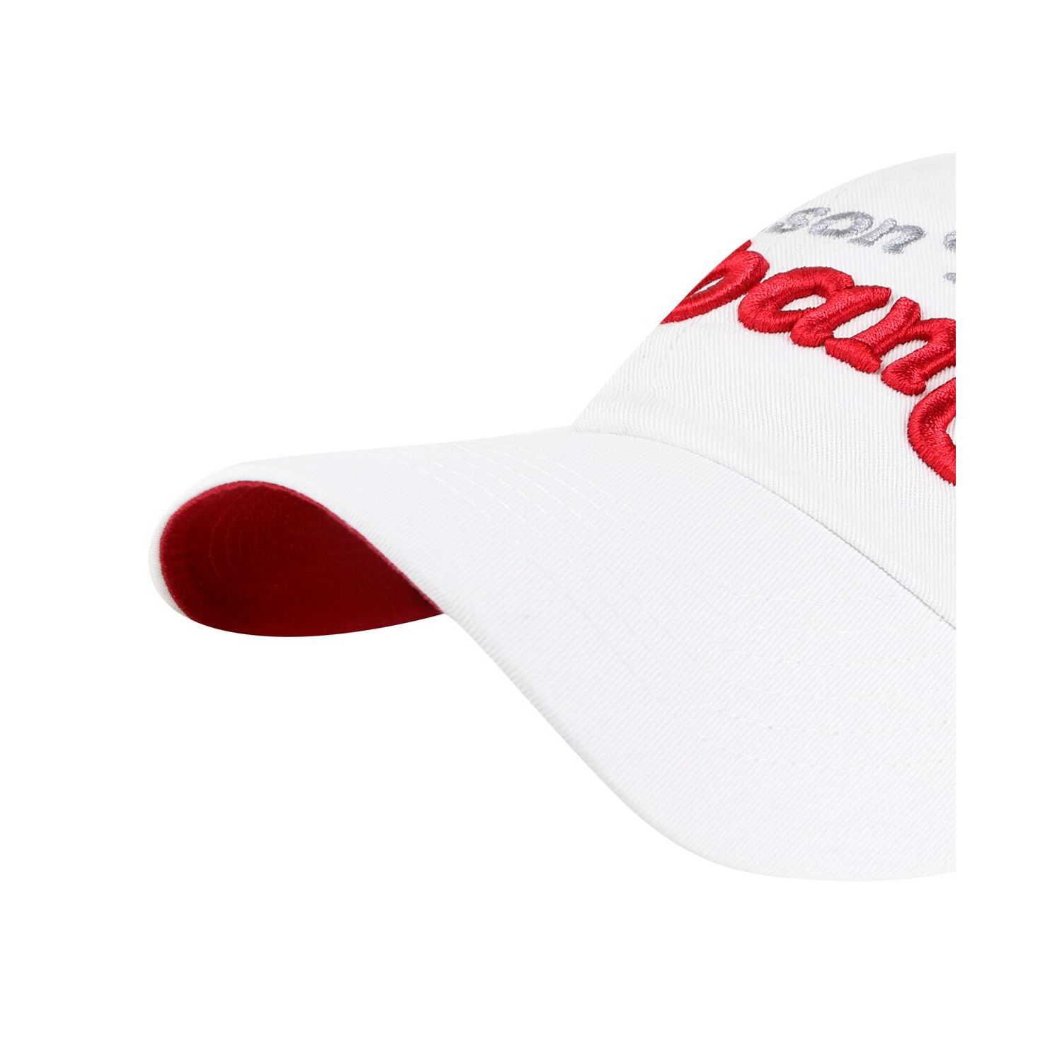 Women's White Alabama Crimson Tide Pensacola Clean Up Adjustable Hat