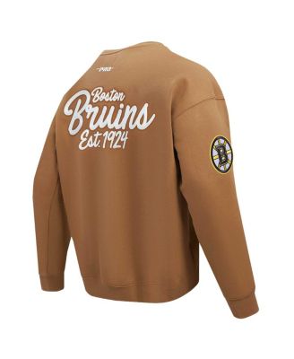 Men's Brown Boston Bruins Paint the City Pullover Sweatshirt