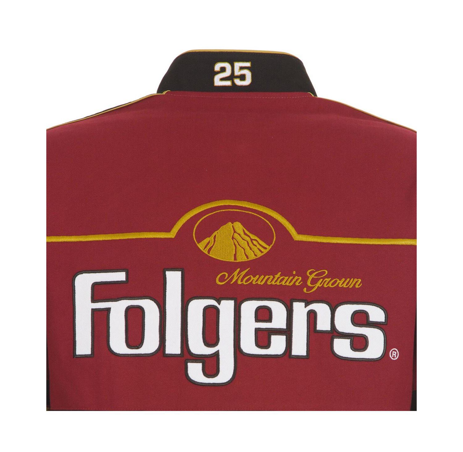 Men's Maroon/Black Tim Richmond Folgers Twill Uniform Full-Snap Jacket