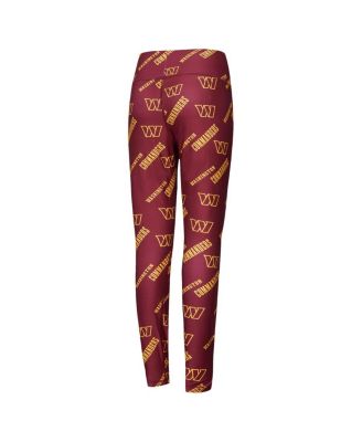 Concepts Sport Womens Burgundy Washington Commanders Breakthrough Allover Print Knit Sleep Leggings 8590₽