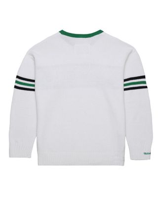 Men's White New York Jets Throwback 1984 Pullover Sweater