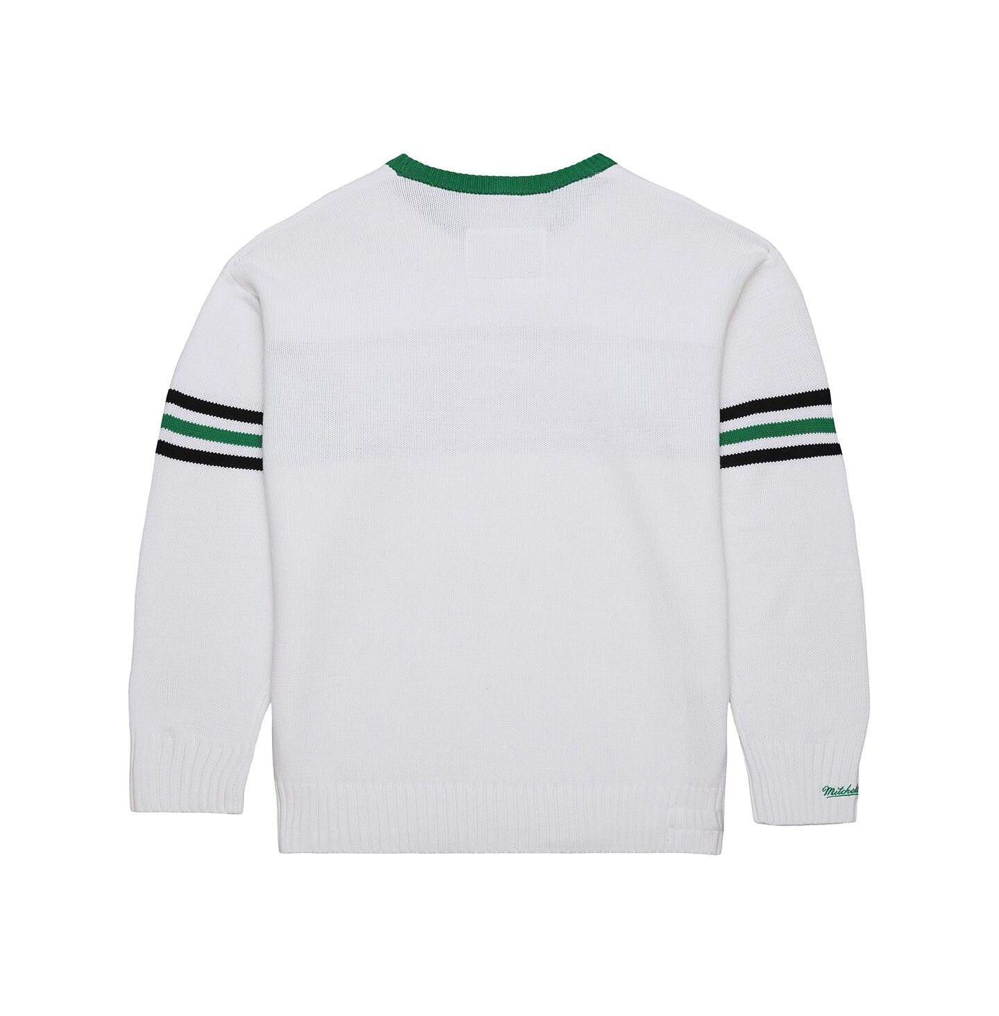 Мужской свитер Mitchell & Ness White New York Jets Throwback 1984 Pullover — фото 2