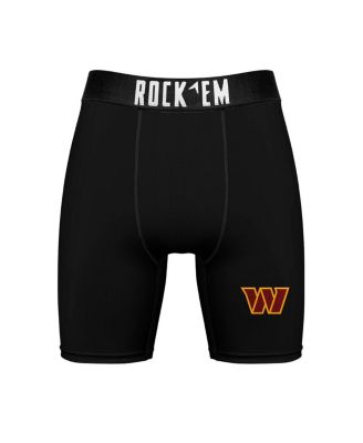 Rock Em Mens Washington Commanders Primary Crew Socks Boxer Briefs Combo Pack 7590₽