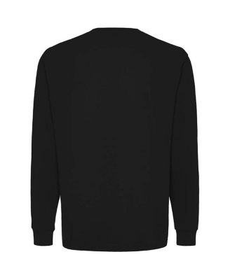 Sportiqe Men's and Women's Black Boston Celtics Wales Heavyweight Pocket Long Sleeve T-Shirt