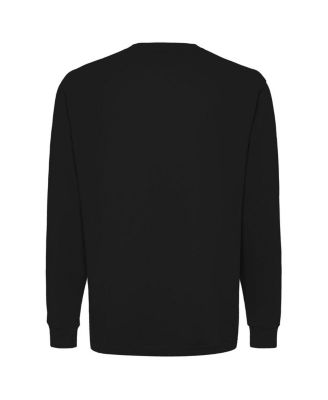 Sportiqe Mens and Womens Black New York Knicks Wales Heavyweight Pocket Long Sleeve T-Shirt 11490₽