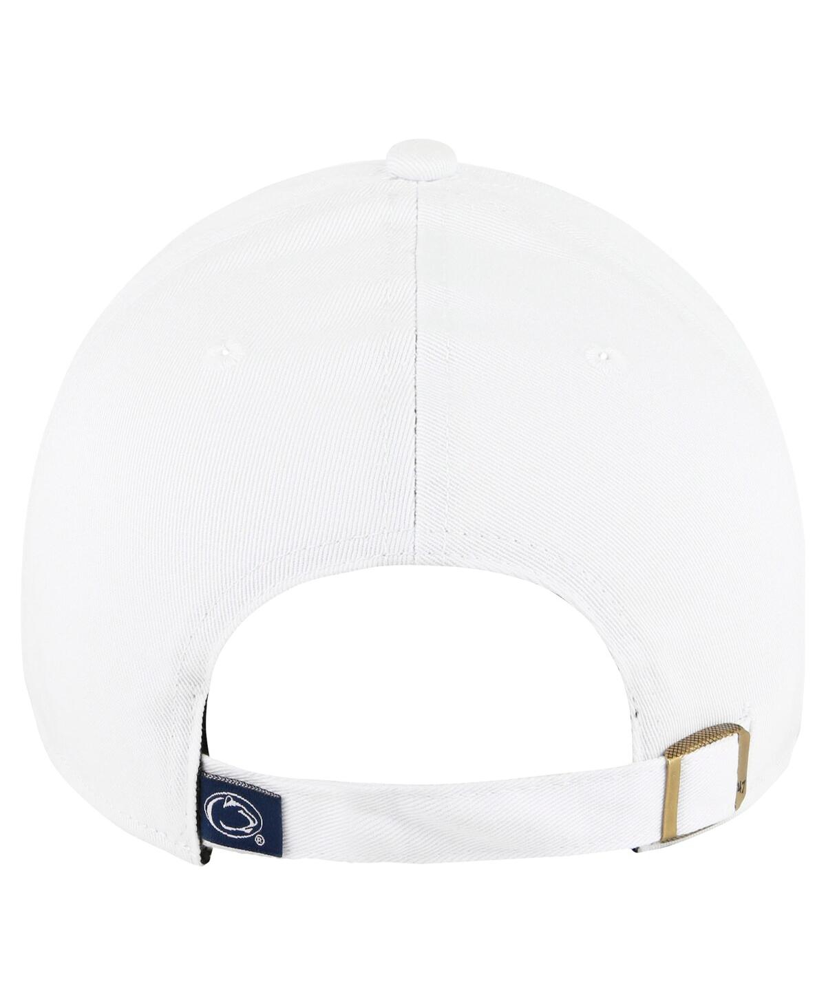 47 Brand Women's White Penn State Nittany Lions Pensacola Clean Up Adjustable Hat In White