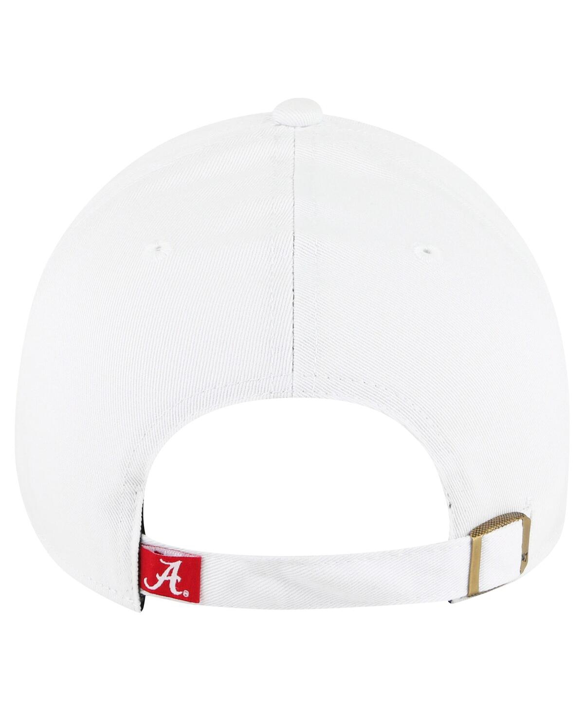 47 Brand Women's White Alabama Crimson Tide Pensacola Clean Up Adjustable Hat In White