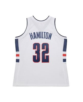 Men's White Richard Hamilton UConn Huskies 1998/99 Jersey