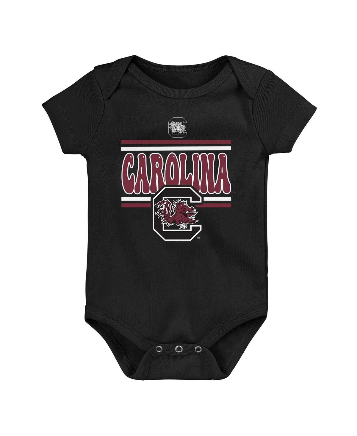 Outerstuff Newborn Garnet South Carolina Gamecocks Sunday Comics 3-pack Bodysuit Set In Garnet