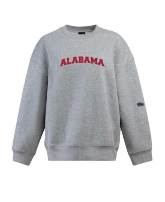 Women's Heather Gray Alabama Crimson Tide Offside Pullover Sweatshirt