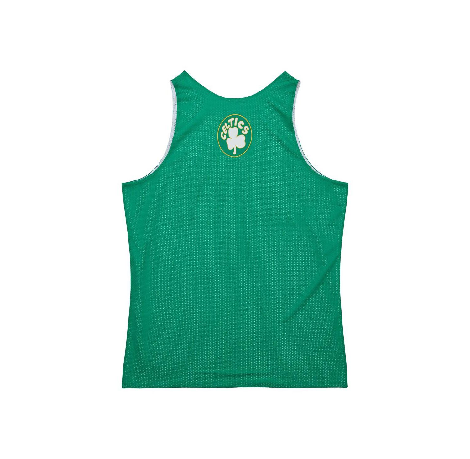 Men's Kelly Green Boston Celtics Hardwood Classics Reversible Mesh Practice Jersey