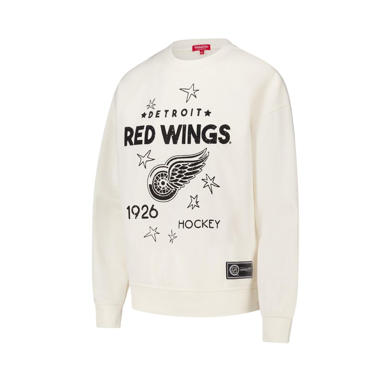 Women's Cream Detroit Red Wings Logo 3.0 Pullover Sweatshirt
