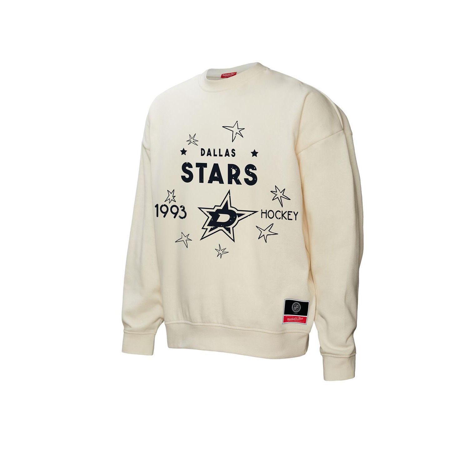 Women's Cream Dallas Stars Logo 3.0 Pullover Sweatshirt