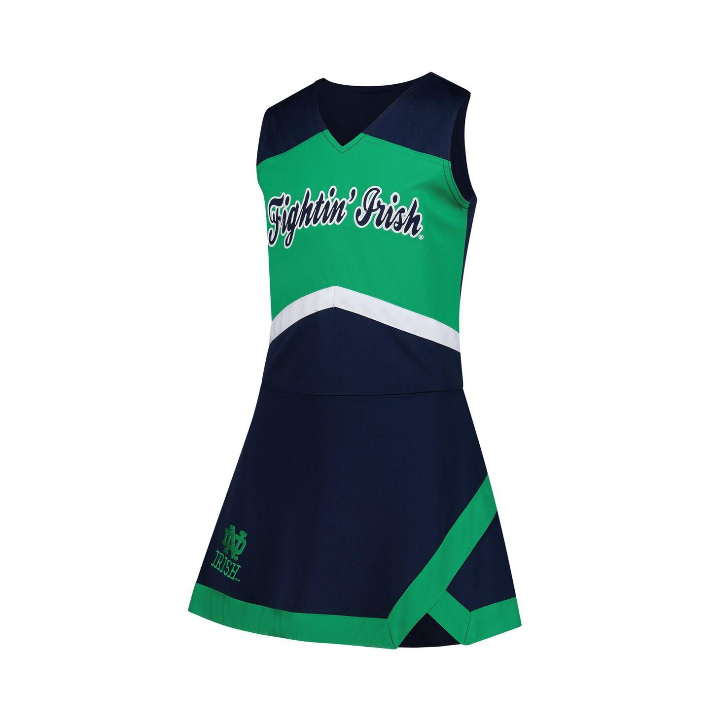 Платье Outerstuff Navy Notre Dame Fighting Irish Cheer Captain Jumper Dress для девочек — фото 3