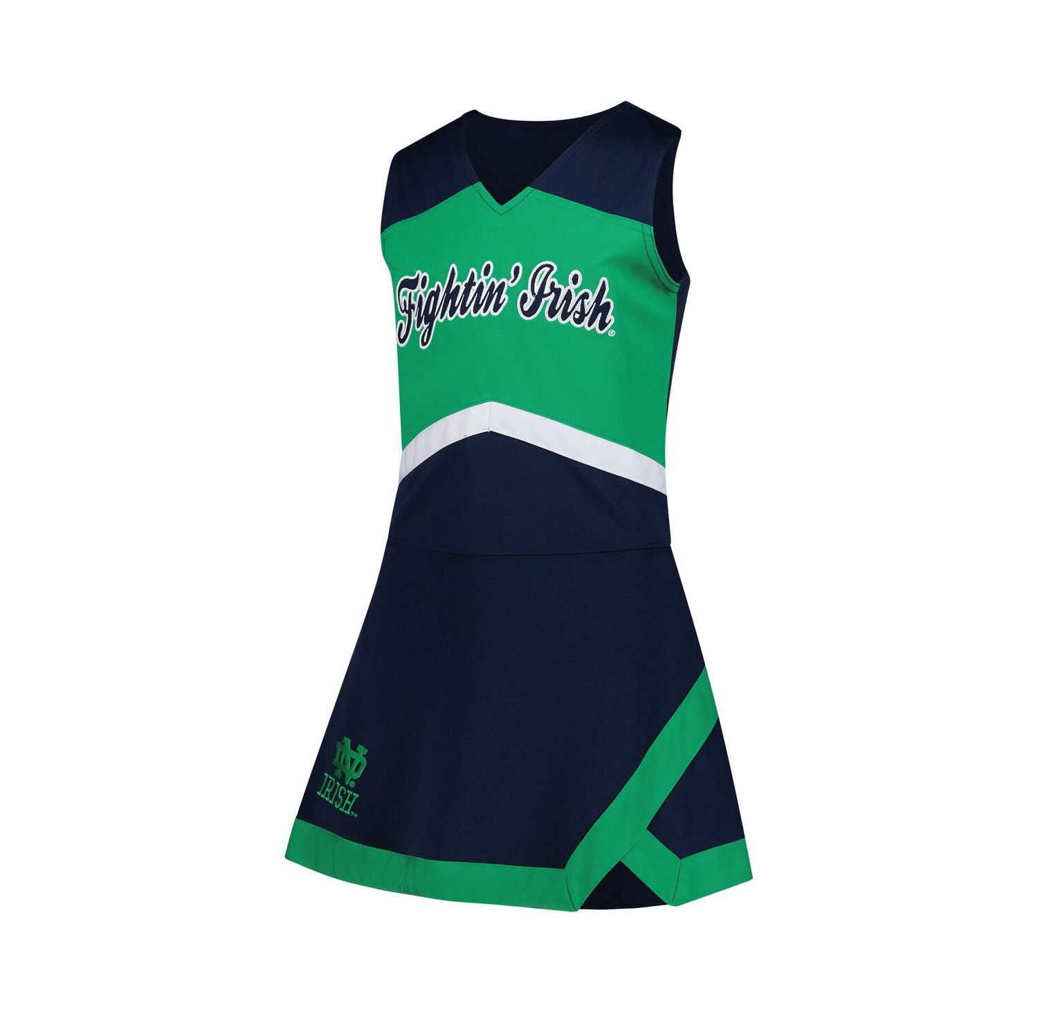 Big Girls Navy Notre Dame Fighting Irish Cheer Captain Jumper Dress