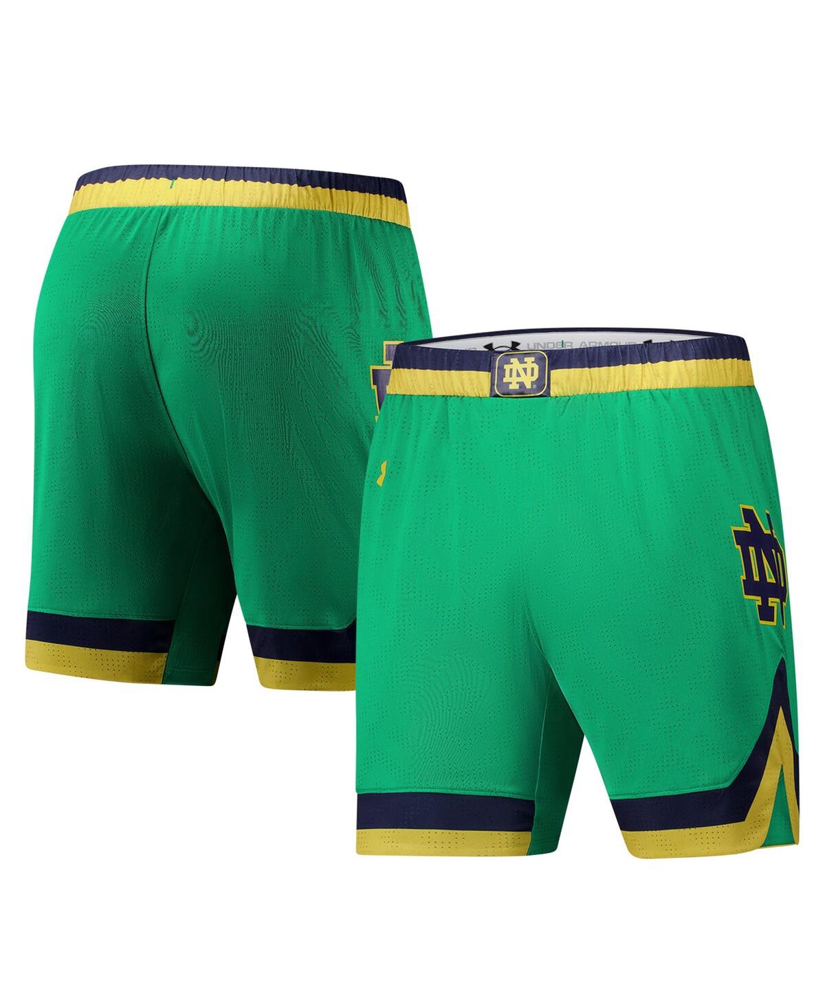 Men's Green Notre Dame Fighting Irish Replica Basketball Shorts - Green