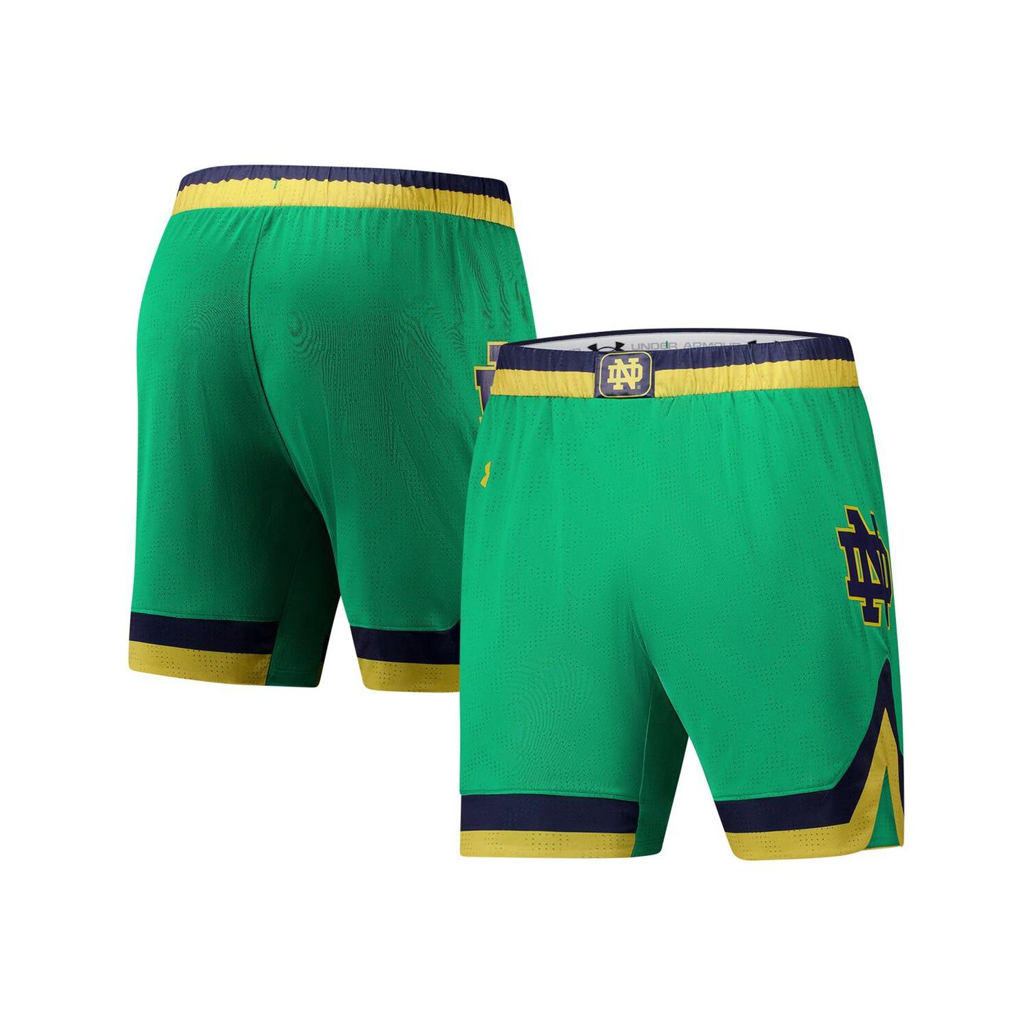Men's Green Notre Dame Fighting Irish Replica Basketball Shorts