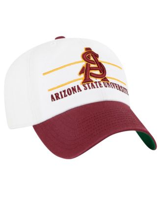 Men's White Arizona State Sun Devils Gridiron Clean Up Adjustable Hat