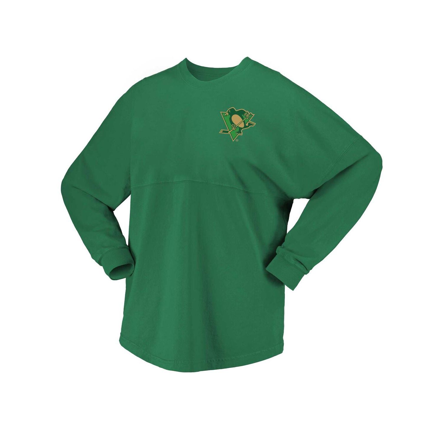 Women's Kelly Green Pittsburgh Penguins St. Patrick's Day Spirit Jersey T-Shirt