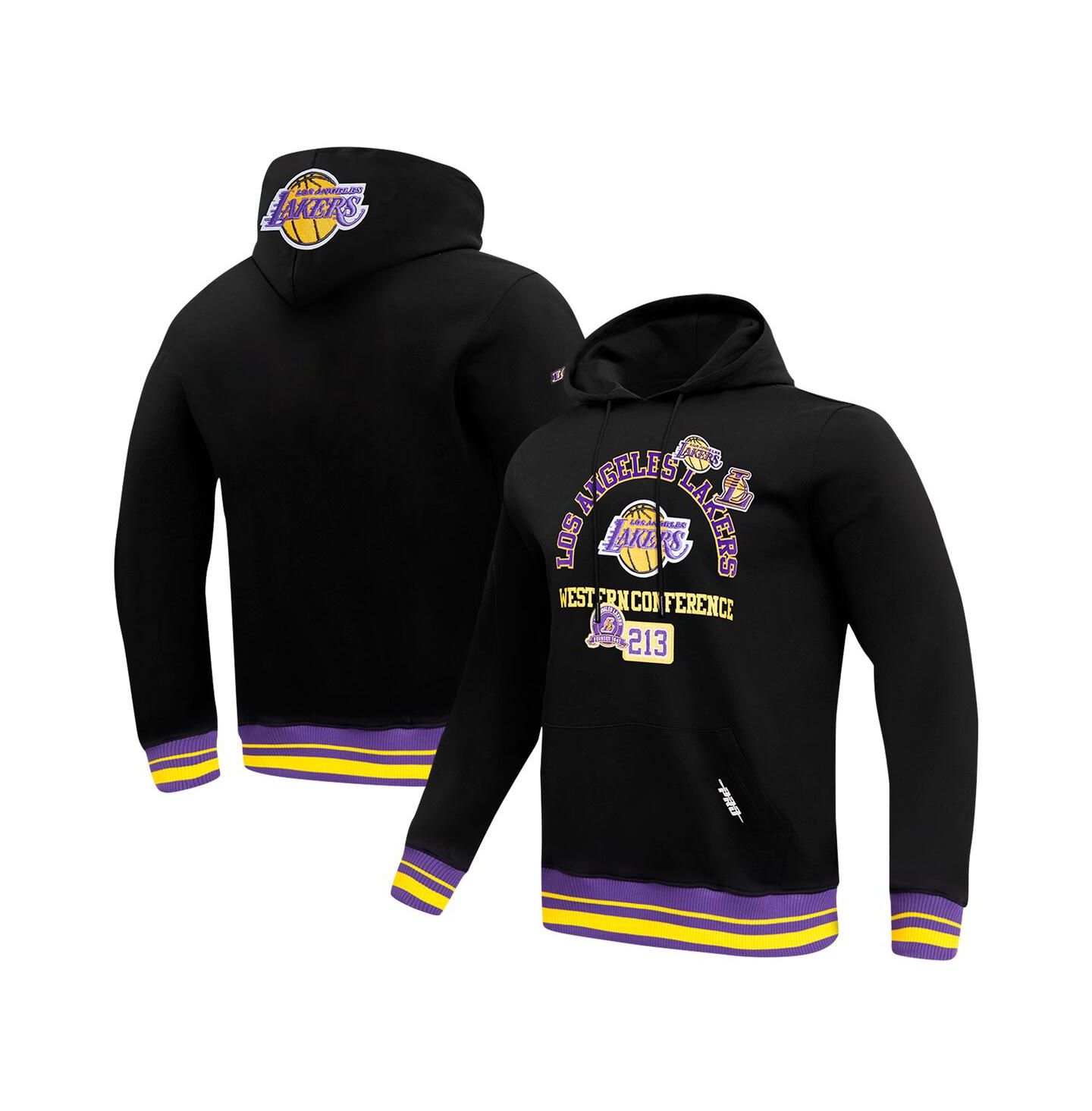 Мужское худи Pro Standard Black Los Angeles Lakers Area Code Pullover — фото 1