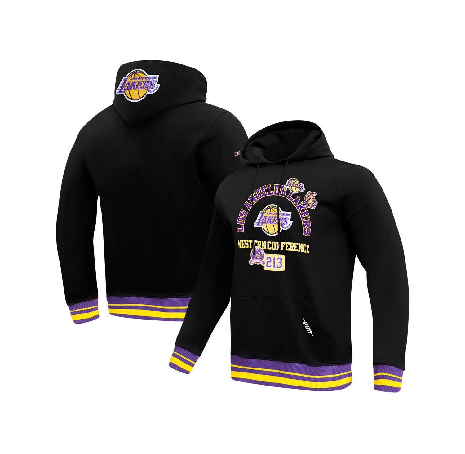 Men's Black Los Angeles Lakers Area Code Pullover Hoodie
