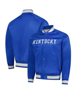 Mitchell & Ness - Men's Royal Kentucky Wildcats Lightweight Satin Raglan Full-Snap Jacket
