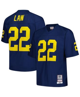 Mitchell & Ness - Men's Ty Law Navy Michigan Wolverines 1994 Legacy Jersey
