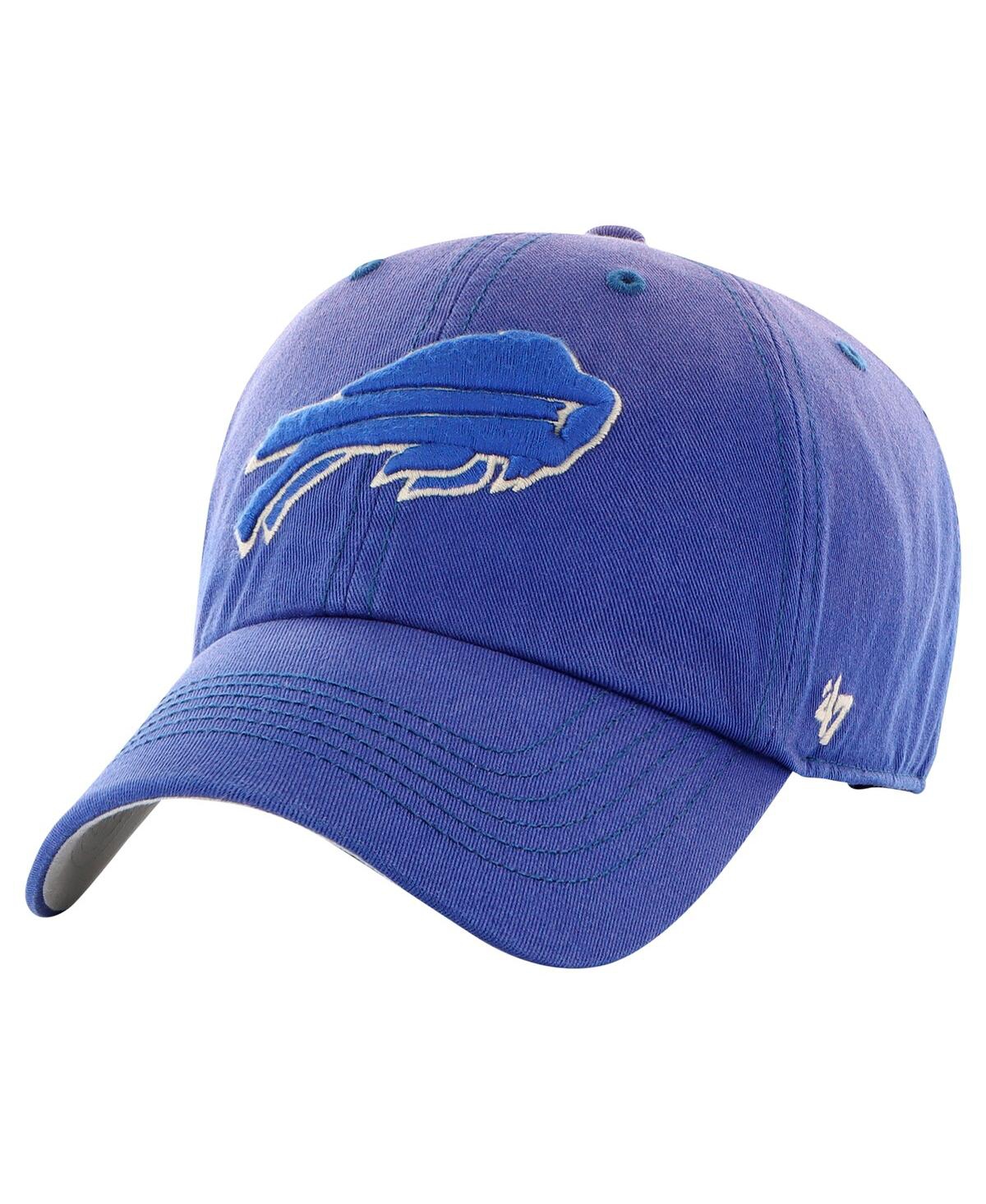 47 Brand Men's Royal Buffalo Bills Dusted Relaxed Clean Up Adjustable Hat In Royal