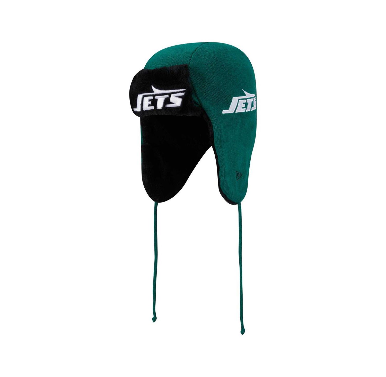 Men's Green New York Jets Helmet Head Trapper Knit Hat