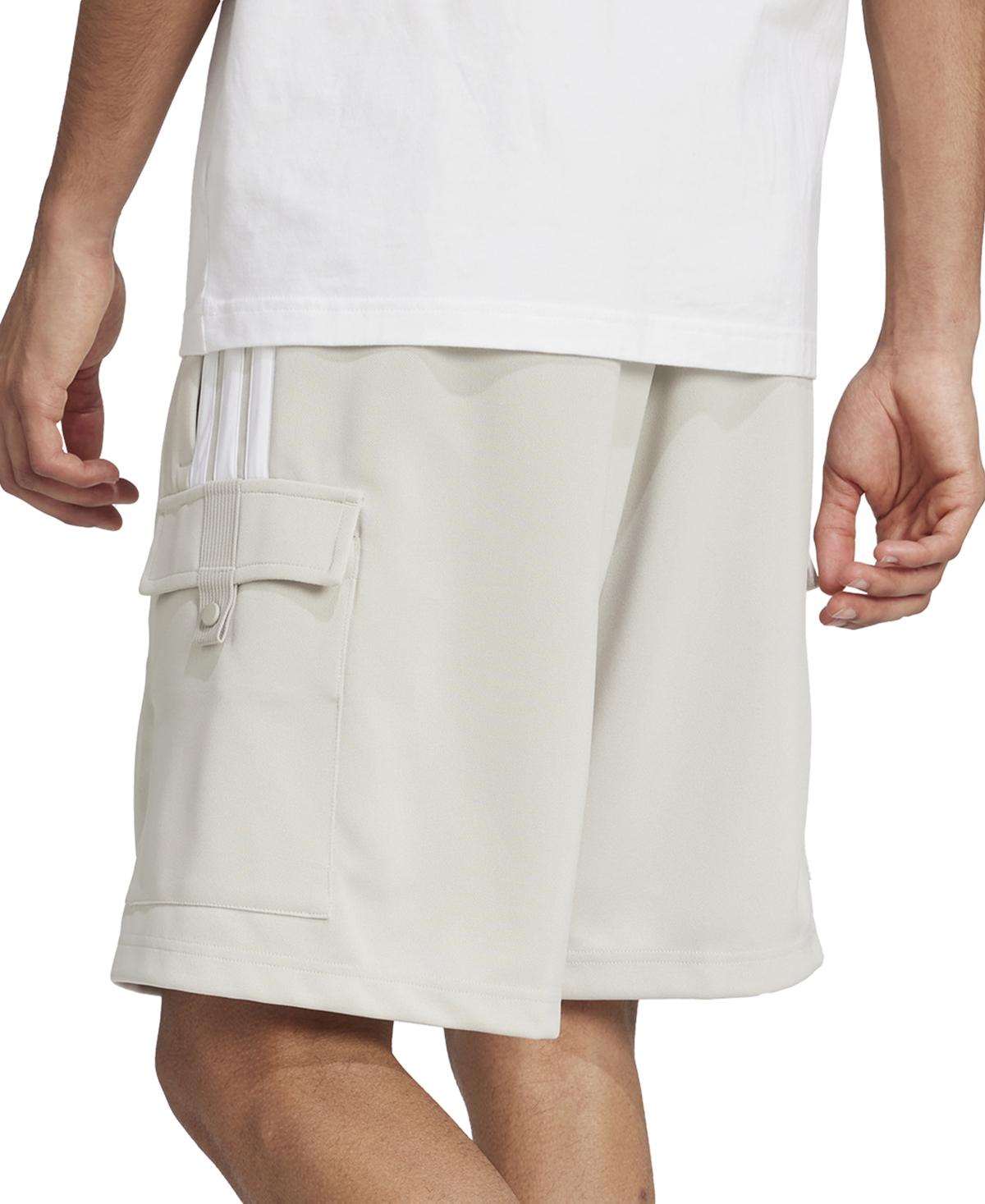 Adidas Originals Men's Three-stripes Tiro 9" Cargo Shorts In Wonalu,whi