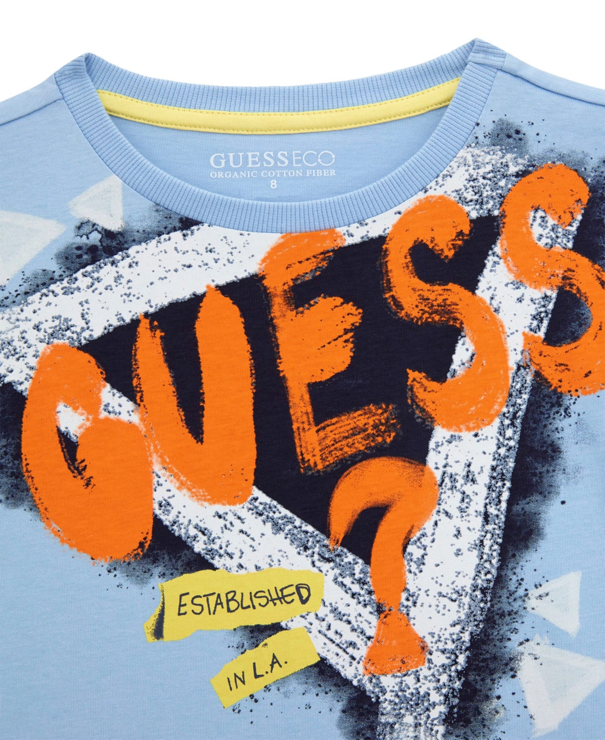 Guess Big Boys Short Sleeve T-shirt In Blue