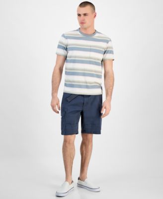 Men's Regular-Fit Stripe Pocket T-Shirt, Exclusively at Macy's 
