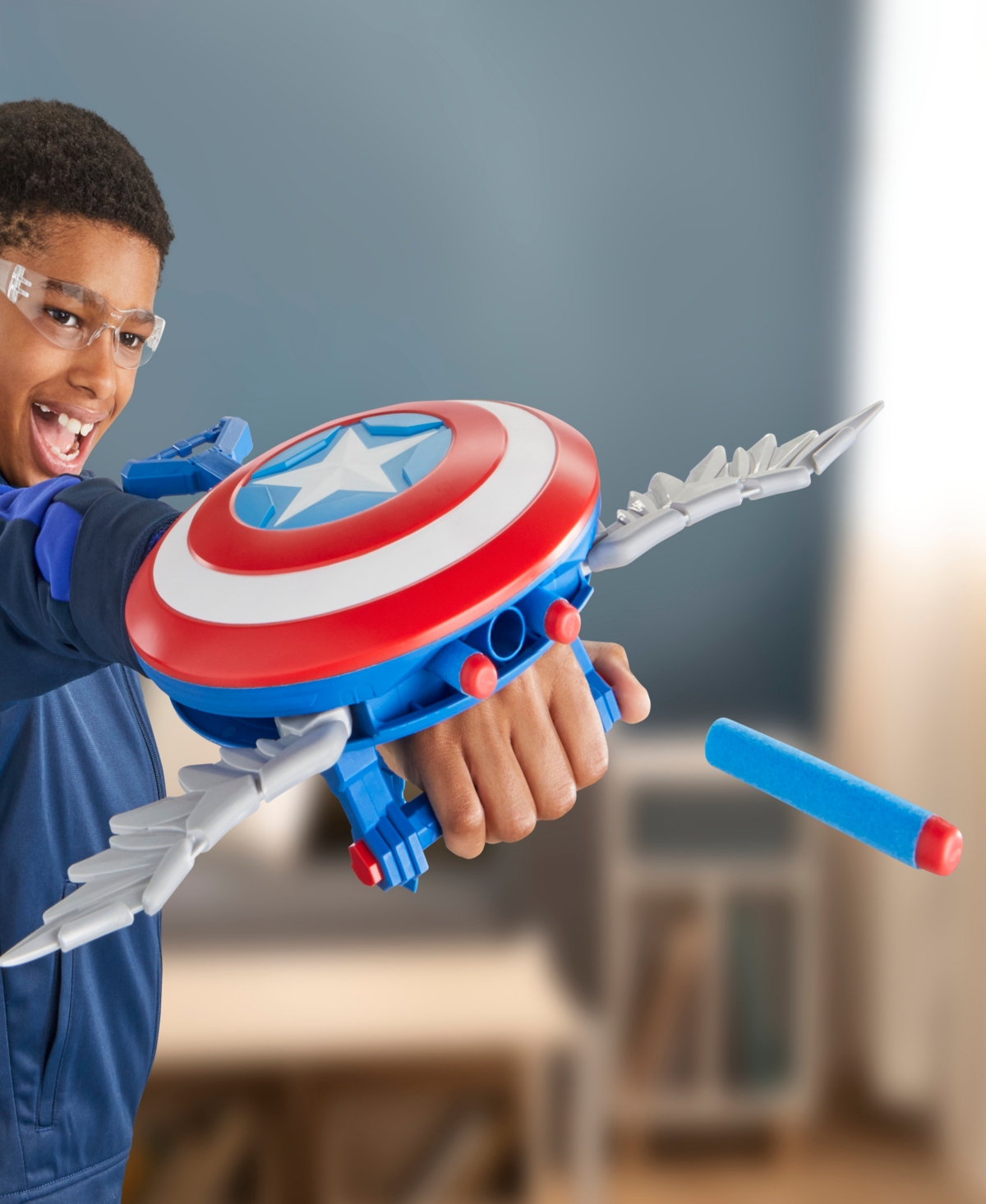 Marvel Studios Captain America Brave New World Nerf Skyshot Blaster In Multi