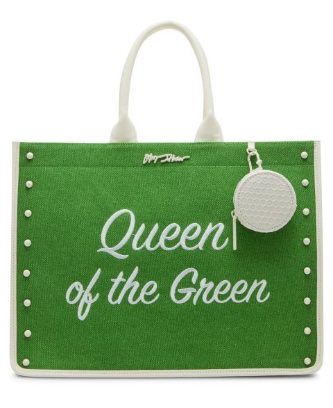 Большая сумка-тоут Betsey Johnson Queen of The Green из канваса, цвет: Зелёный