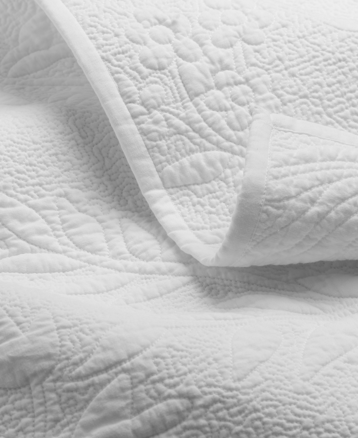 Charter Club Trapunto Vine 3-pc. Quilt Set, King, Exclusively At Macy's In White