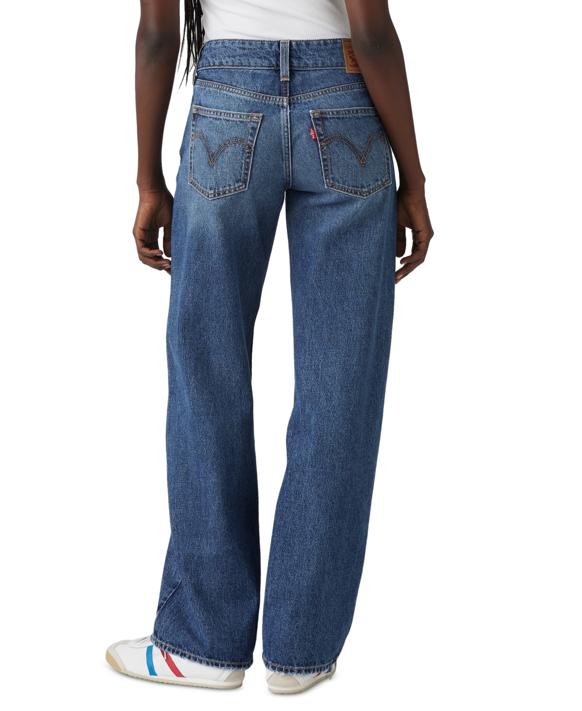 Levi's Women's Super-low Double-button Relaxed-fit Denim Jean In Blended Beauty