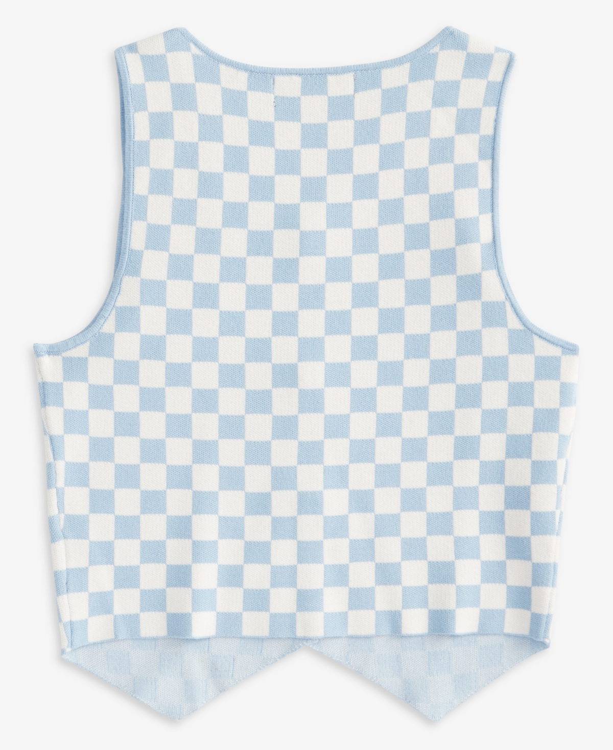 Shop With Jules Big Girl Checkered Vest Top In Baby Bl,wt Check