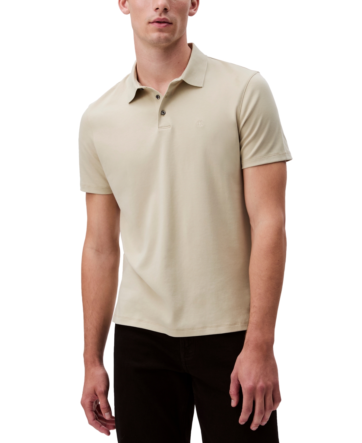 Calvin Klein Men's Supima Cotton Classic Polo Shirt In Bog