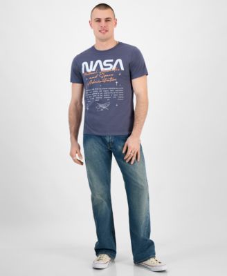 Tai Apparel Мужская футболка с графическим рисунком Tai Apparel от NASA обычного кроя
