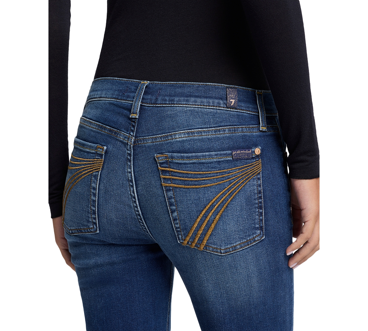 7 For All Mankind Women's Dojo Tailored Hem Flare Jeans In Cambridge