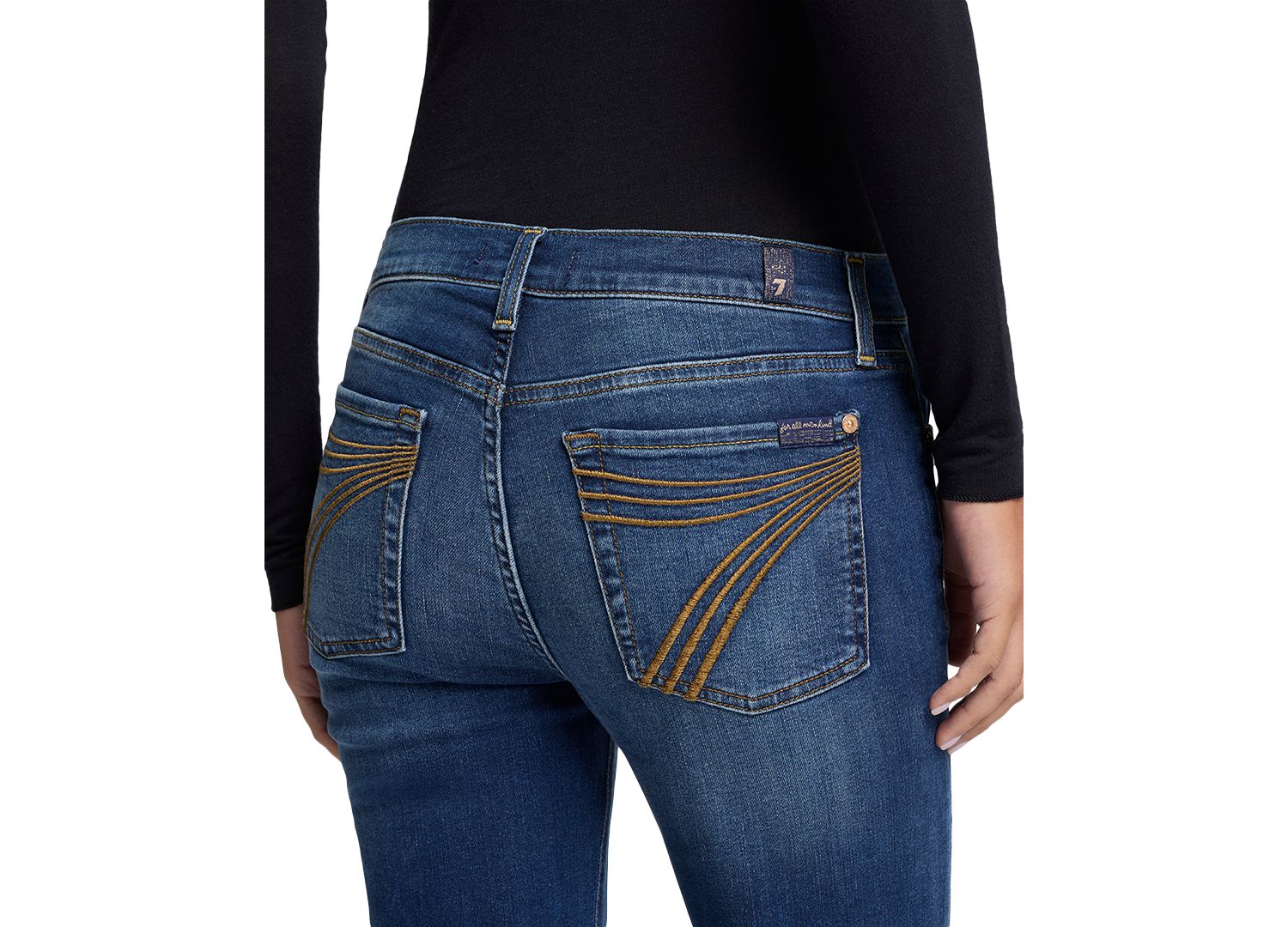 Women's Dojo Tailorless Mid-Rise Flare Slim Illusion Jeans