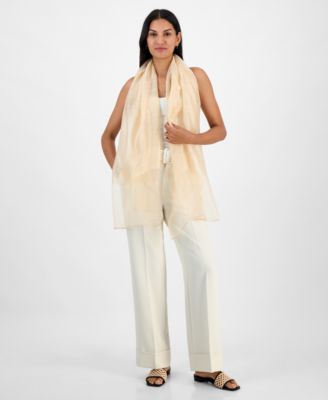 Women's Metallic Organza Evening Wrap