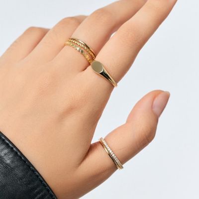 Gold Ring Set - Adrianna Set